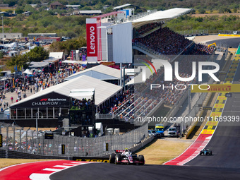 Nico Hulkenberg of Germany drives the (27) MoneyGram Haas F1 Team VF-24 Ferrari during the Formula 1 Pirelli United States Grand Prix 2024 i...