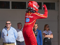 Charles Leclerc of Monaco drives the (16) Scuderia Ferrari SF-24 Ferrari during the Formula 1 Pirelli United States Grand Prix 2024 in Austi...