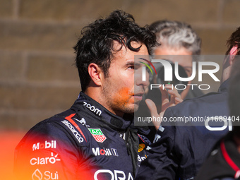 Sergio Perez of Mexico drives the (11) Oracle Red Bull Racing RB20 Honda RBPT during the Formula 1 Pirelli United States Grand Prix 2024 in...