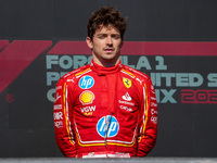 Charles Leclerc of Monaco drives the (16) Scuderia Ferrari SF-24 Ferrari during the Formula 1 Pirelli United States Grand Prix 2024 in Austi...