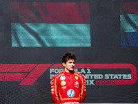 Charles Leclerc of Monaco drives the (16) Scuderia Ferrari SF-24 Ferrari during the Formula 1 Pirelli United States Grand Prix 2024 in Austi...