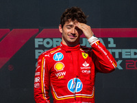 Charles Leclerc of Monaco drives the (16) Scuderia Ferrari SF-24 Ferrari during the Formula 1 Pirelli United States Grand Prix 2024 in Austi...