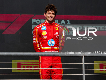 Charles Leclerc of Monaco drives the (16) Scuderia Ferrari SF-24 Ferrari during the Formula 1 Pirelli United States Grand Prix 2024 in Austi...