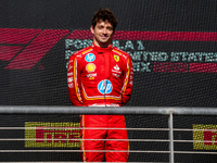 Charles Leclerc of Monaco drives the (16) Scuderia Ferrari SF-24 Ferrari during the Formula 1 Pirelli United States Grand Prix 2024 in Austi...