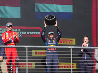 Max Verstappen of the Netherlands drives the Oracle Red Bull Racing RB20 Honda RBPT during the Formula 1 Pirelli United States Grand Prix 20...