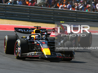 Max Verstappen of the Netherlands drives the Oracle Red Bull Racing RB20 Honda RBPT during the Formula 1 Pirelli United States Grand Prix 20...