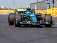 Fernando Alonso of Spain drives the (14) Aston Martin Aramco Cognizant F1 Team AMR24 Mercedes during the Formula 1 Pirelli United States Gra...