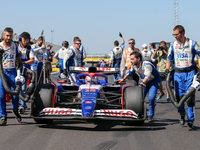 Liam Lawson of New Zealand drives the (30) Visa Cash app RB VCARB01 Honda RBPT during the Formula 1 Pirelli United States Grand Prix 2024 in...