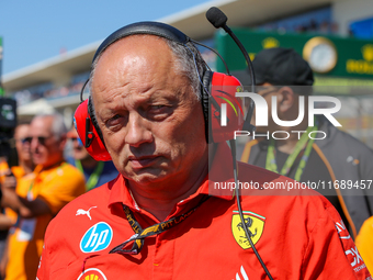 Frederic Vasseur, Team Principal of Scuderia Ferrari, is present during the Formula 1 Pirelli United States Grand Prix 2024 in Austin, USA,...