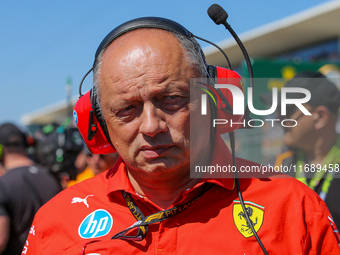 Frederic Vasseur, Team Principal of Scuderia Ferrari, is present during the Formula 1 Pirelli United States Grand Prix 2024 in Austin, USA,...