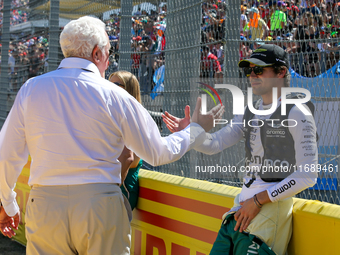 Lance Stroll and Lawrence Stroll are at the Formula 1 Pirelli United States Grand Prix 2024 in Austin, USA, on October 20, 2024. (