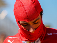 Carlos Sainz Jr. of Spain drives the (55) Scuderia Ferrari SF-24 Ferrari during the Formula 1 Pirelli United States Grand Prix 2024 in Austi...