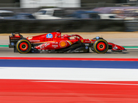 Charles Leclerc of Monaco drives the (16) Scuderia Ferrari SF-24 Ferrari during the Formula 1 Pirelli United States Grand Prix 2024 in Austi...