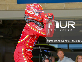 Charles Leclerc of Monaco drives the (16) Scuderia Ferrari SF-24 Ferrari during the Formula 1 Pirelli United States Grand Prix 2024 in Austi...