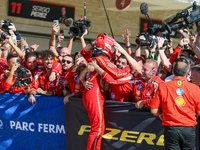 Charles Leclerc of Monaco drives the (16) Scuderia Ferrari SF-24 Ferrari during the Formula 1 Pirelli United States Grand Prix 2024 in Austi...