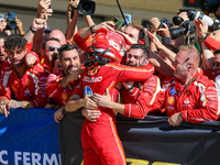 Charles Leclerc of Monaco drives the (16) Scuderia Ferrari SF-24 Ferrari during the Formula 1 Pirelli United States Grand Prix 2024 in Austi...