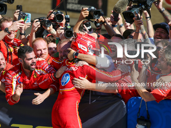 Charles Leclerc of Monaco drives the (16) Scuderia Ferrari SF-24 Ferrari during the Formula 1 Pirelli United States Grand Prix 2024 in Austi...