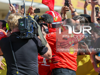 Charles Leclerc of Monaco drives the (16) Scuderia Ferrari SF-24 Ferrari during the Formula 1 Pirelli United States Grand Prix 2024 in Austi...