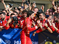 Carlos Sainz Jr. of Spain drives the (55) Scuderia Ferrari SF-24 Ferrari during the Formula 1 Pirelli United States Grand Prix 2024 in Austi...