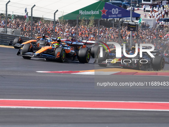 The race starts during the Formula 1 Pirelli United States Grand Prix 2024 in Austin, USA, on October 20, 2024. (