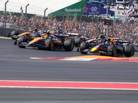 The race starts during the Formula 1 Pirelli United States Grand Prix 2024 in Austin, USA, on October 20, 2024. (