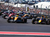 The race starts during the Formula 1 Pirelli United States Grand Prix 2024 in Austin, USA, on October 20, 2024. (