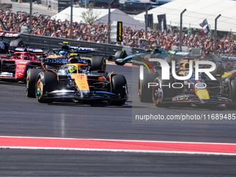 The race starts during the Formula 1 Pirelli United States Grand Prix 2024 in Austin, USA, on October 20, 2024. (