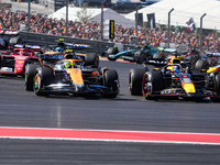 The race starts during the Formula 1 Pirelli United States Grand Prix 2024 in Austin, USA, on October 20, 2024. (