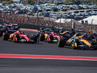 The race starts during the Formula 1 Pirelli United States Grand Prix 2024 in Austin, USA, on October 20, 2024. (