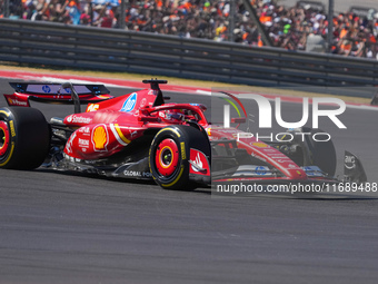 Charles Leclerc of Monaco drives the (16) Scuderia Ferrari SF-24 Ferrari during the Formula 1 Pirelli United States Grand Prix 2024 in Austi...