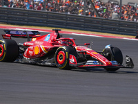 Charles Leclerc of Monaco drives the (16) Scuderia Ferrari SF-24 Ferrari during the Formula 1 Pirelli United States Grand Prix 2024 in Austi...