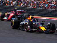 Max Verstappen of the Netherlands drives the Oracle Red Bull Racing RB20 Honda RBPT during the Formula 1 Pirelli United States Grand Prix 20...