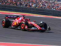 Charles Leclerc of Monaco drives the (16) Scuderia Ferrari SF-24 Ferrari during the Formula 1 Pirelli United States Grand Prix 2024 in Austi...