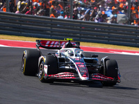 Nico Hulkenberg of Germany drives the (27) MoneyGram Haas F1 Team VF-24 Ferrari during the Formula 1 Pirelli United States Grand Prix 2024 i...