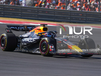 Max Verstappen of the Netherlands drives the Oracle Red Bull Racing RB20 Honda RBPT during the Formula 1 Pirelli United States Grand Prix 20...