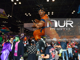 People check out the New York Comic Con 2024 at the Jacob Javits Center in New York City, United States, on October 20, 2024. New York Comic...