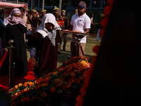 Family members of police martyrs pay tribute to the soldiers who sacrifice their lives in service during Police Commemoration Day in Baramul...