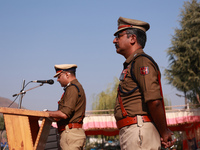 SP Operations Baramulla Firoz Yehya, along with other JK Police officials, takes part in the Police Commemoration Day in Baramulla, Jammu an...