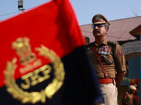 SP Operations Baramulla Firoz Yehya, along with other JK Police officials, takes part in the Police Commemoration Day in Baramulla, Jammu an...