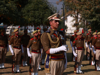 JK Police officials take part in Police Commemoration Day in Baramulla, Jammu and Kashmir, India, on October 21, 2024. Police Commemoration...