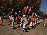 JK Police officials take part in Police Commemoration Day in Baramulla, Jammu and Kashmir, India, on October 21, 2024. Police Commemoration...