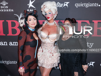 Janice Talley, Amber Rose and Maria Corbett arrive at Amberween - An Amber Rose Birthday Party held at a Private Residence on October 19, 20...