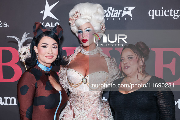 Janice Talley, Amber Rose and Maria Corbett arrive at Amberween - An Amber Rose Birthday Party held at a Private Residence on October 19, 20...