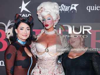 Janice Talley, Amber Rose and Maria Corbett arrive at Amberween - An Amber Rose Birthday Party held at a Private Residence on October 19, 20...