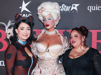 Janice Talley, Amber Rose and Maria Corbett arrive at Amberween - An Amber Rose Birthday Party held at a Private Residence on October 19, 20...