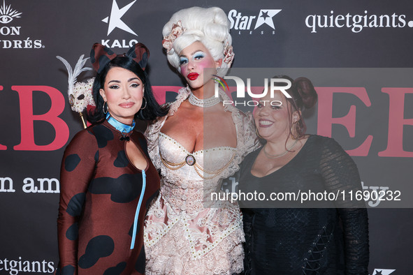 Janice Talley, Amber Rose and Maria Corbett arrive at Amberween - An Amber Rose Birthday Party held at a Private Residence on October 19, 20...