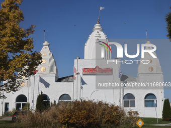 Ram Mandir is in Mississauga, Ontario, Canada, on October 20, 2024. (