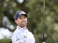 Marcel Schneider of Germany tees off on the 5th hole during day four of the Estrella Damm N.A. Andalucia Masters 2024 at Real Club de Golf S...