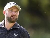 Andy Sullivan of England looks at the 5th hole during day four of the Estrella Damm N.A. Andalucia Masters 2024 at Real Club de Golf Sotogra...