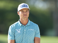 Johannes Veerman of the USA looks at the 1st green during day four of the Estrella Damm N.A. Andalucia Masters 2024 at Real Club de Golf Sot...